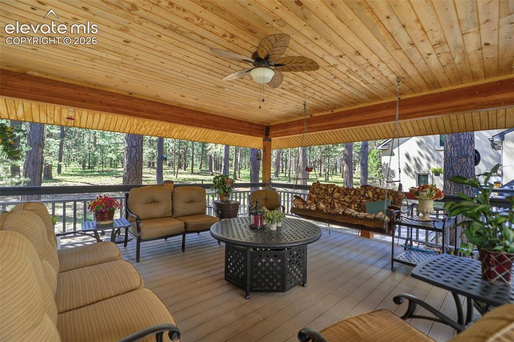 Image 7 of 50: Covered Pavilion custom built and approved by the HOA