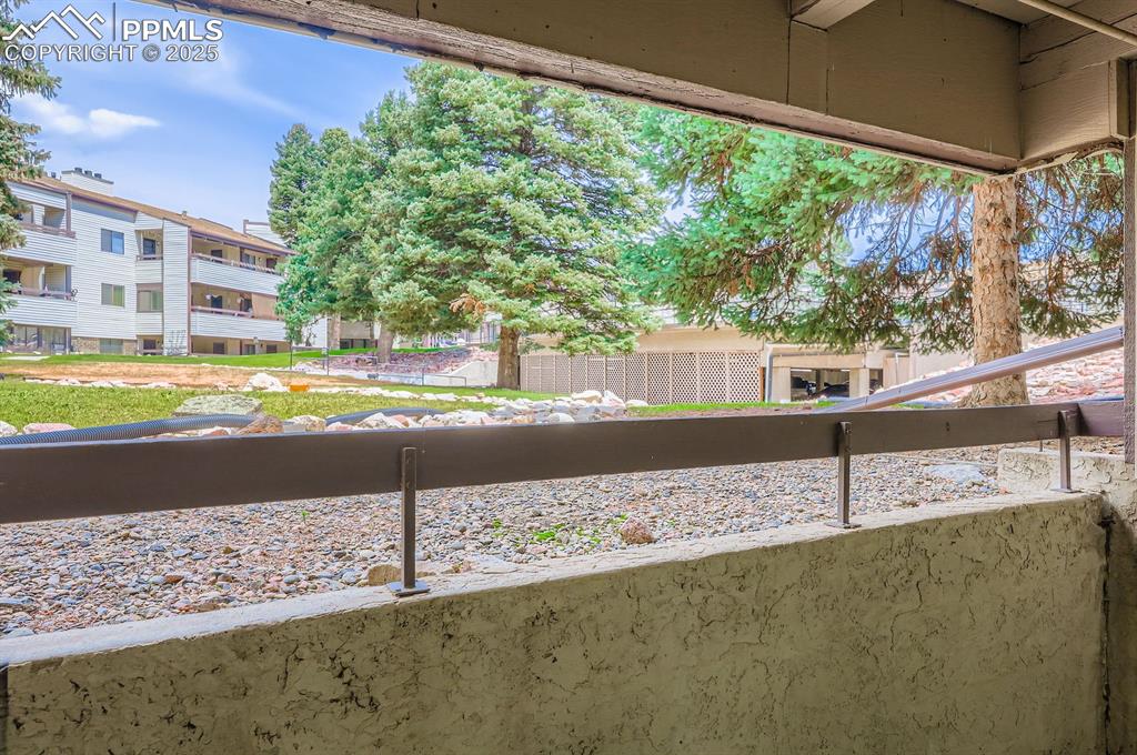 Image 16 of 17: View from covered back patio