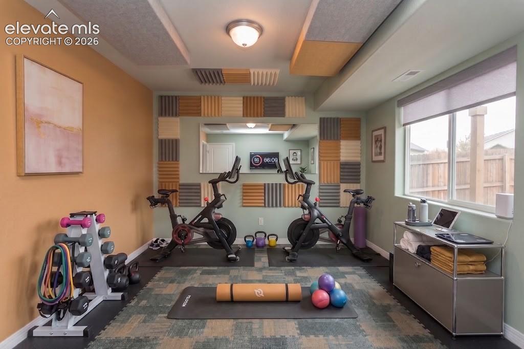 Image 25 of 36: Virtual - Flex Space as Workout Room