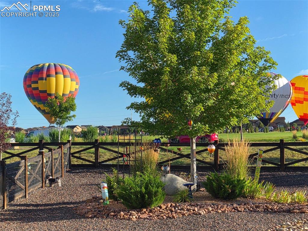 Image 35 of 50: Open view from the backyard, pickleball courts are within walking distance.