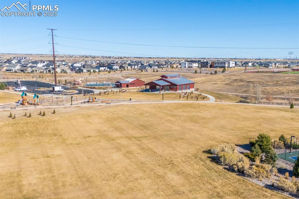 Image 44 of 50: Aerial view of residential area