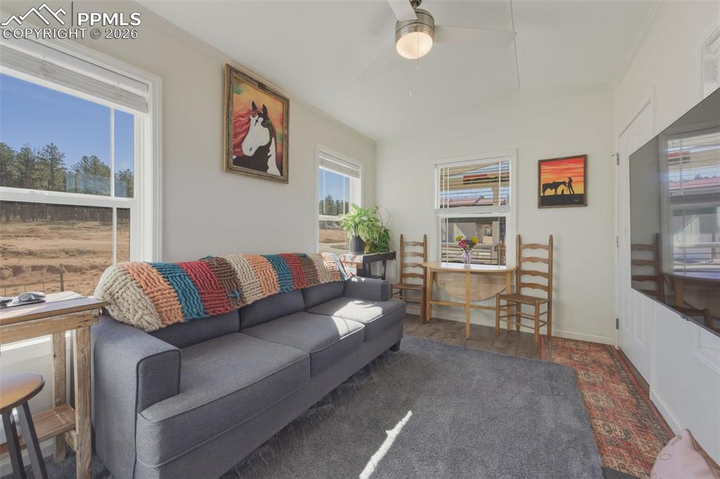 Image 11 of 23: Another view of the spacious living room