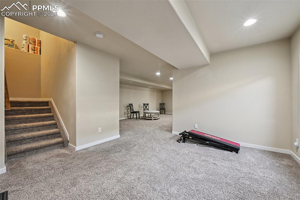 Image 33 of 47: One of two basement family/game rooms