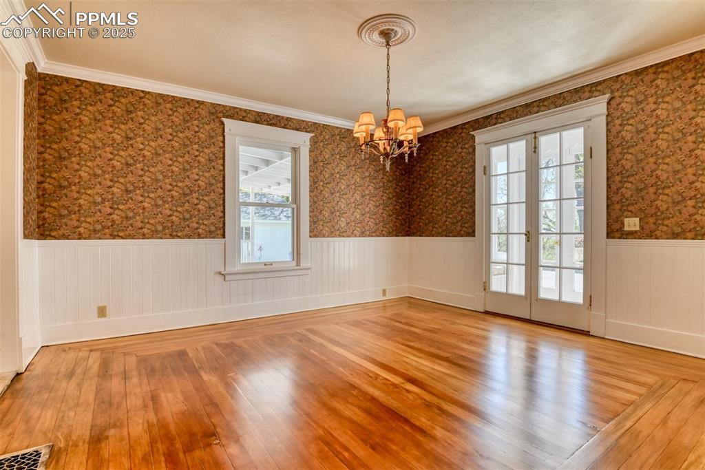 Image 26 of 50: Refinished 100 year old hardwood floors 
