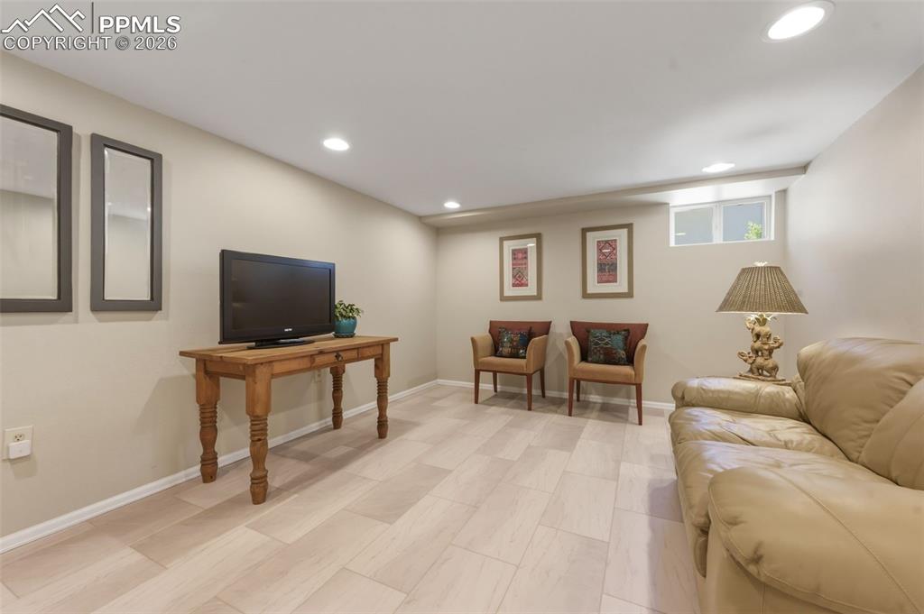 Image 22 of 50: Family Room In Basement