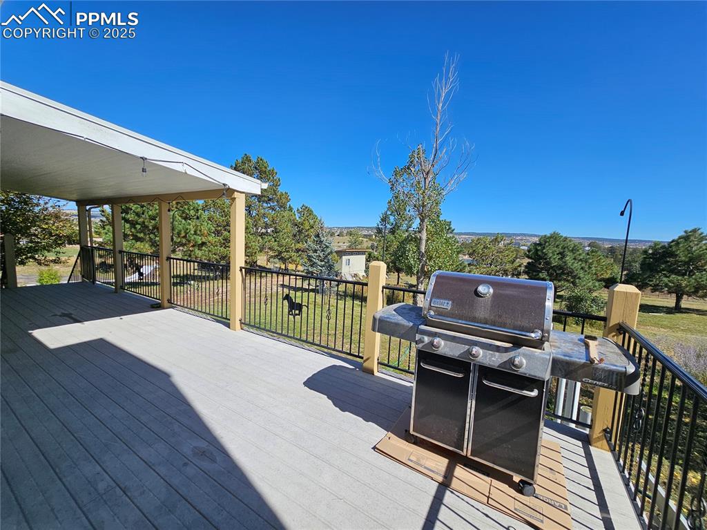 Image 24 of 44: Deck with grilling area