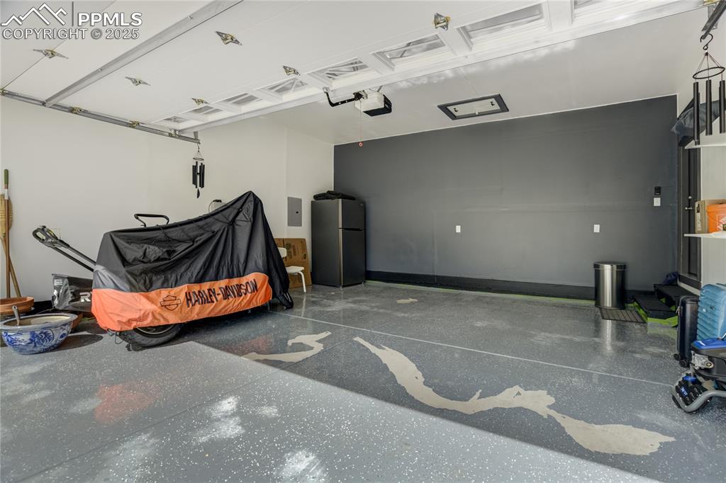 Image 36 of 43: Finished Garage - epoxy is being redone soon!