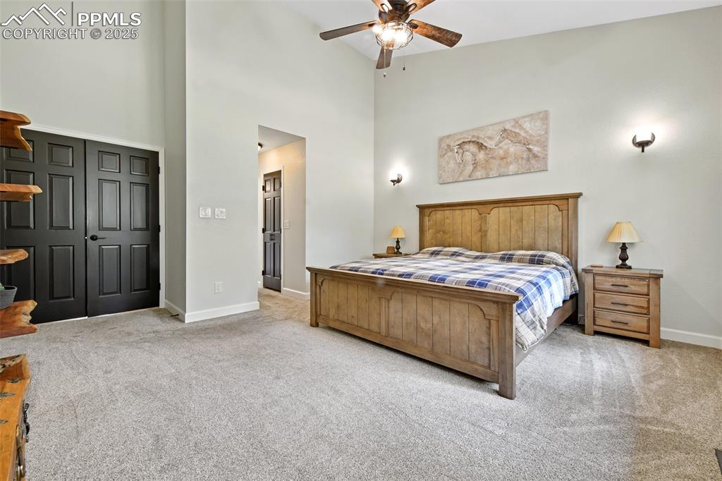 Image 17 of 50: Vaulted master with double door entry
