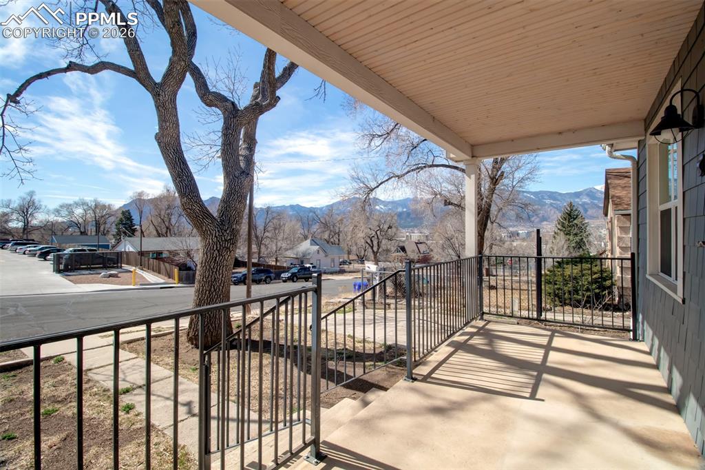 Image 5 of 31: Front Porch with mountain views