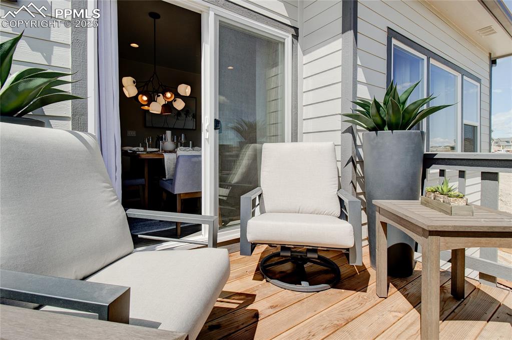 Image 31 of 32: View of wooden terrace