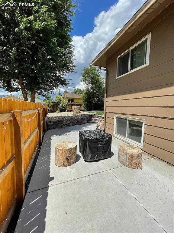 Image 13 of 14: Concrete patio area