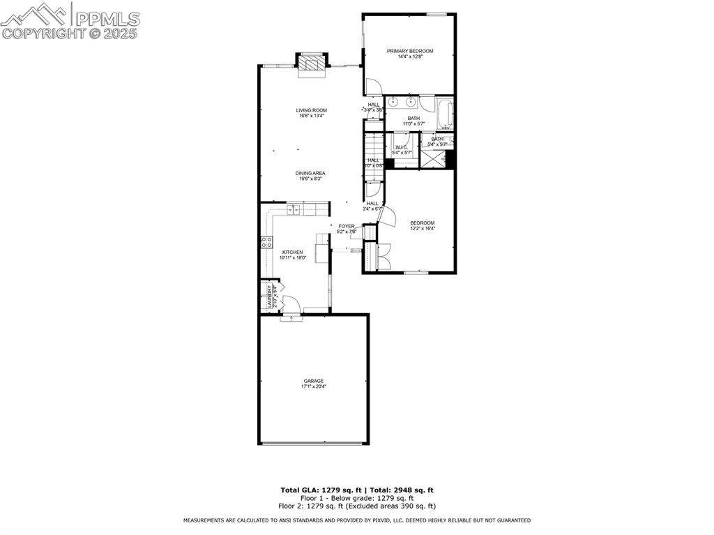 Image 37 of 38: Main Level Floor Plan!