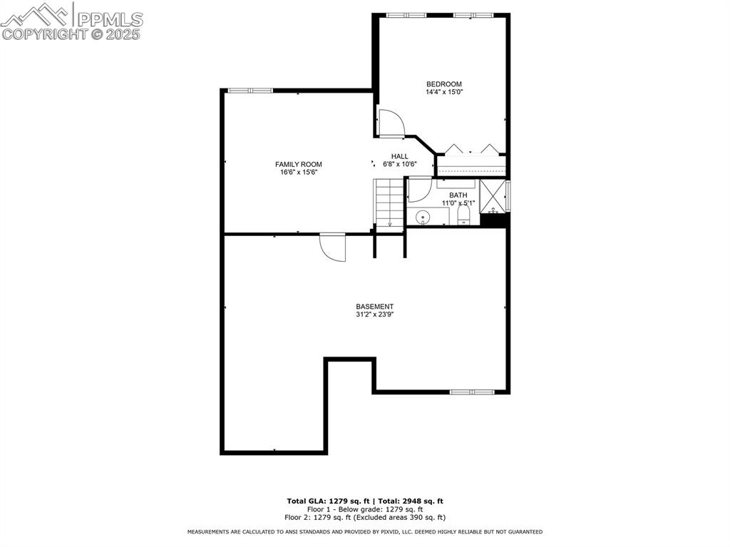 Image 38 of 38: Basement Floor Plan!