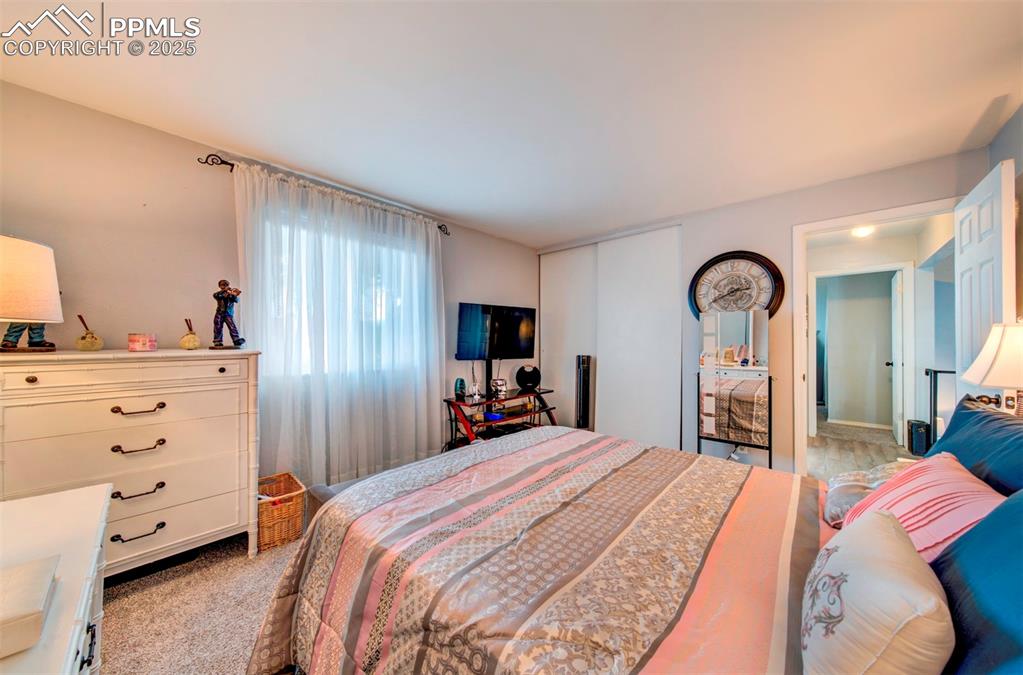 Image 13 of 36: Primary view from corner facing closet and entry door