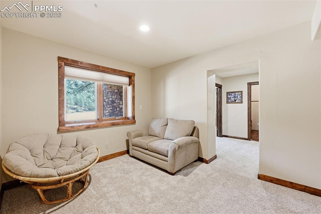 Image 33 of 50: Expansive family room.
