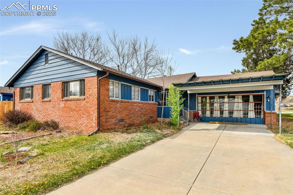 Caption: Front of Structure