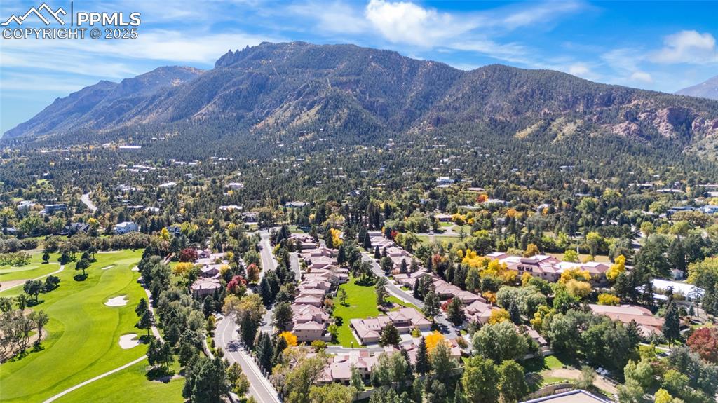 Image 3 of 36: Beautiful Cheyenne Mountain Views from The Front Of Home