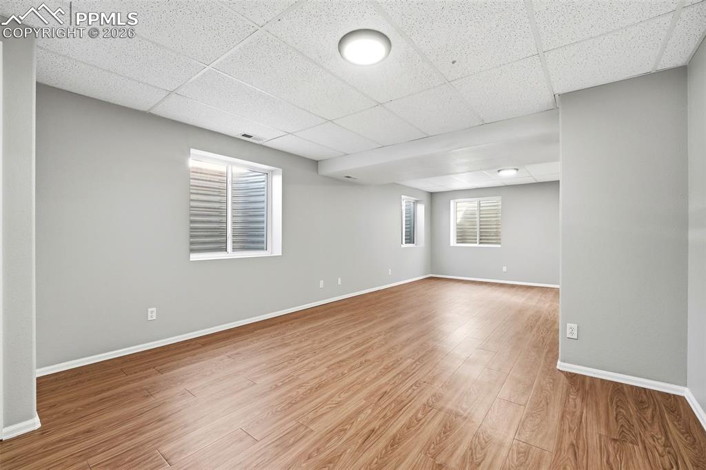 Image 33 of 49: Great for family room, rec area, game room with wet bar