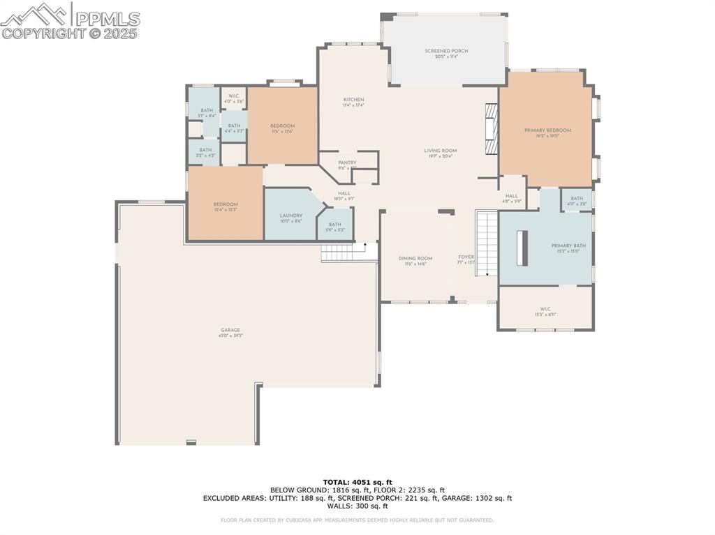 Image 43 of 50: Main level floor plan