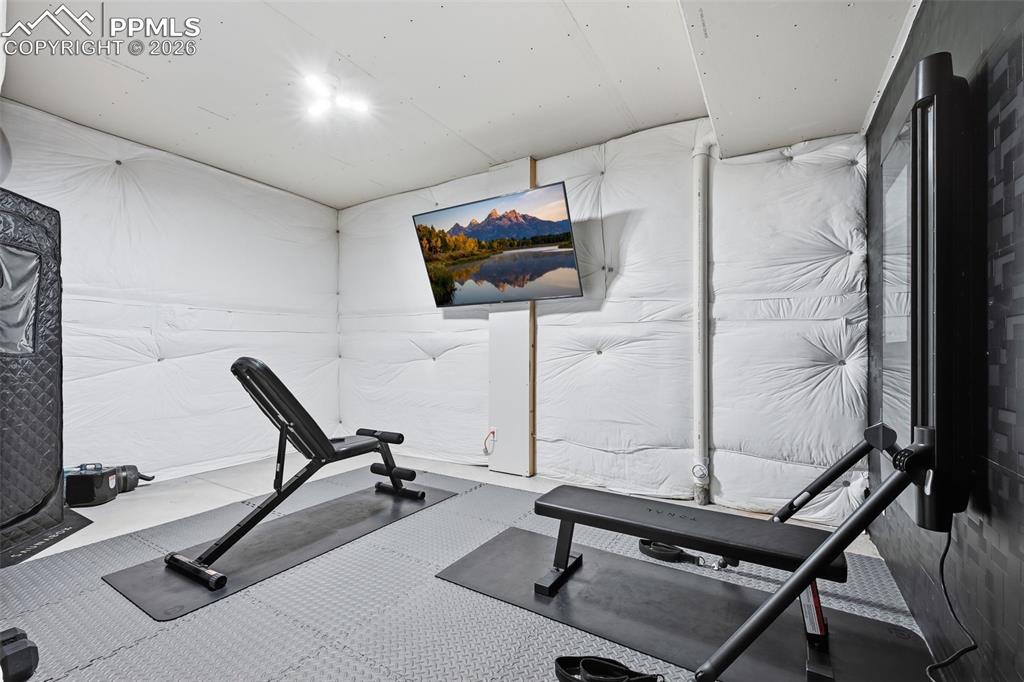 Image 30 of 47: Large storage room big enough for a gym