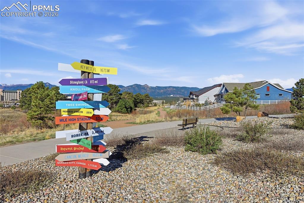 Image 36 of 47: Directional signs for community