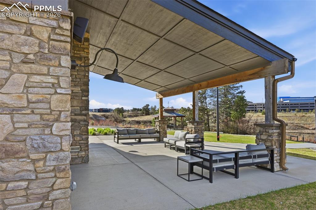 Image 42 of 47: Rec Center patio space