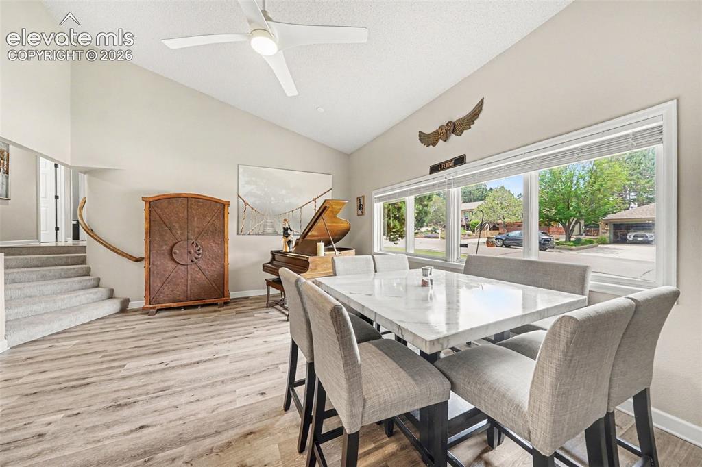 Image 7 of 31: Large open area for Dining room perfect for multiple configurations, a cont