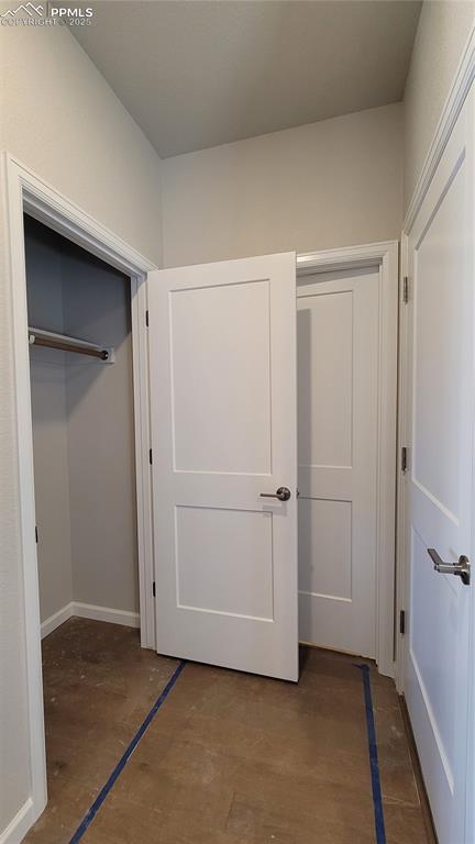 Image 23 of 36: Coat Closet off the garage! Please, excuse our dust as this home is current