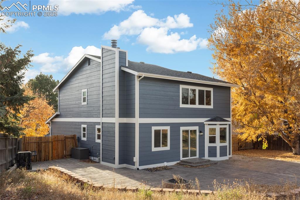 Image 32 of 32: Fenced backyard.