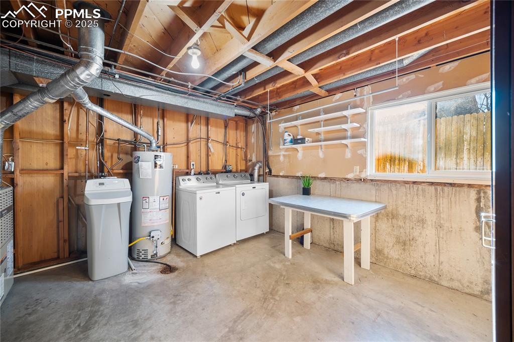 Image 33 of 48: Window and plenty of room for storage. 