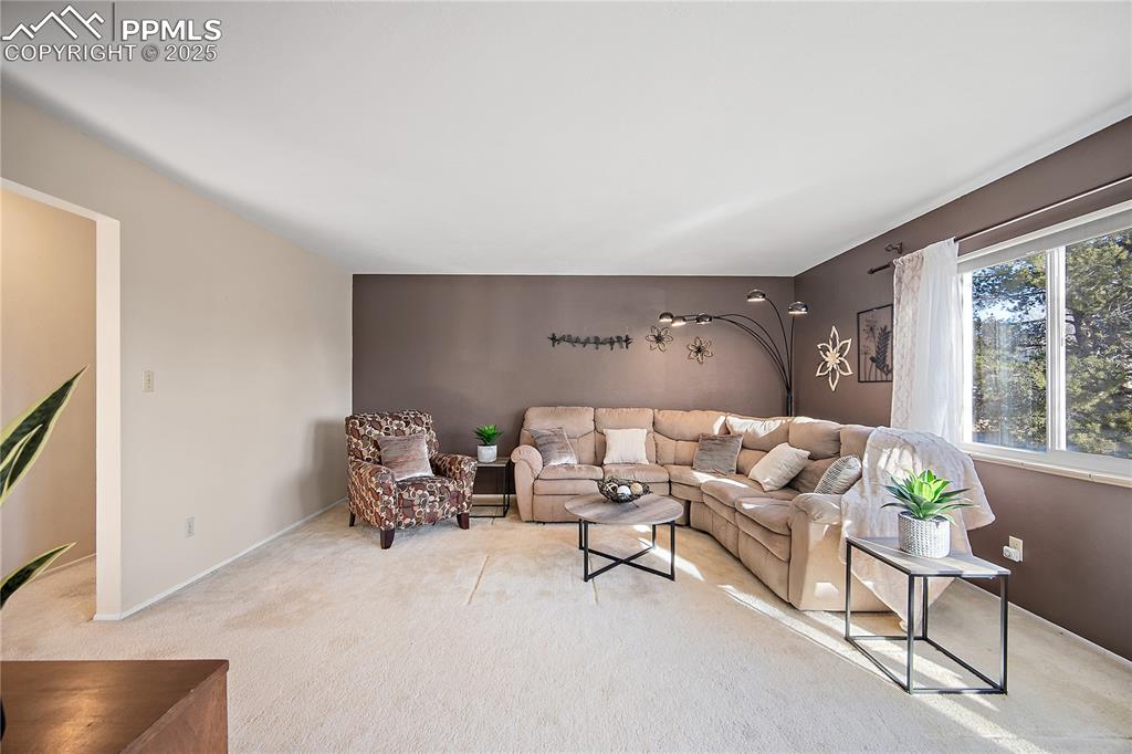 Image 7 of 48: Upper level living room, open and bright with tons of natural light. (There