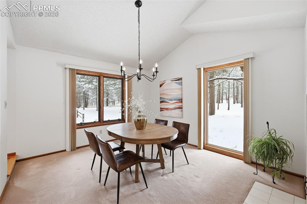 Image 14 of 45: Large windows and vaulted ceilings!