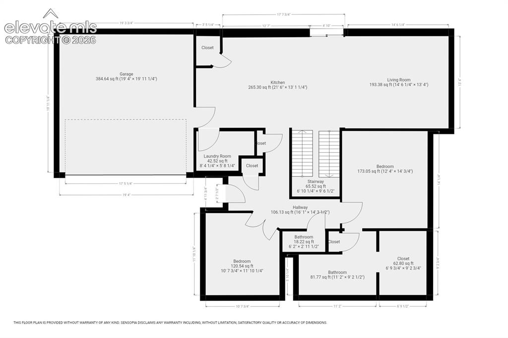 Image 37 of 38: Main Level Floor Plan