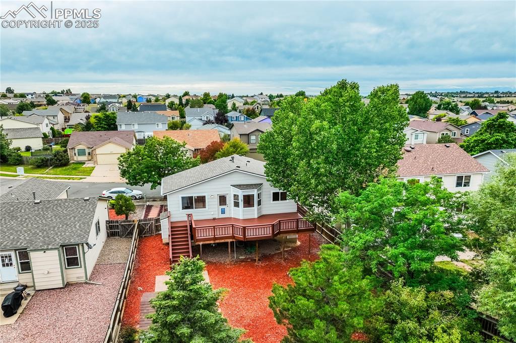 Image 30 of 34: Aerial view of residential area