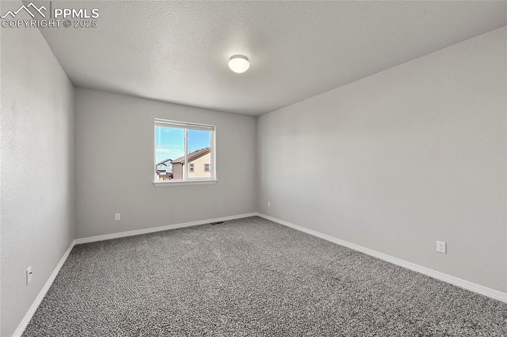 Image 20 of 29: Spare room featuring carpet and a textured ceiling