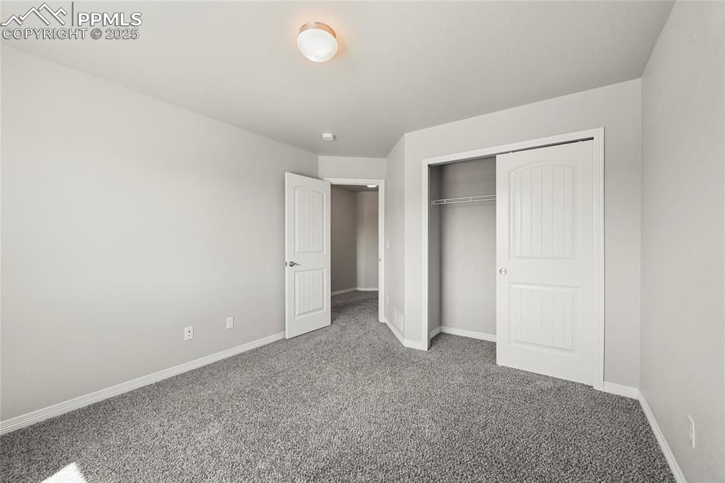 Image 24 of 29: Unfurnished bedroom featuring carpet and a closet