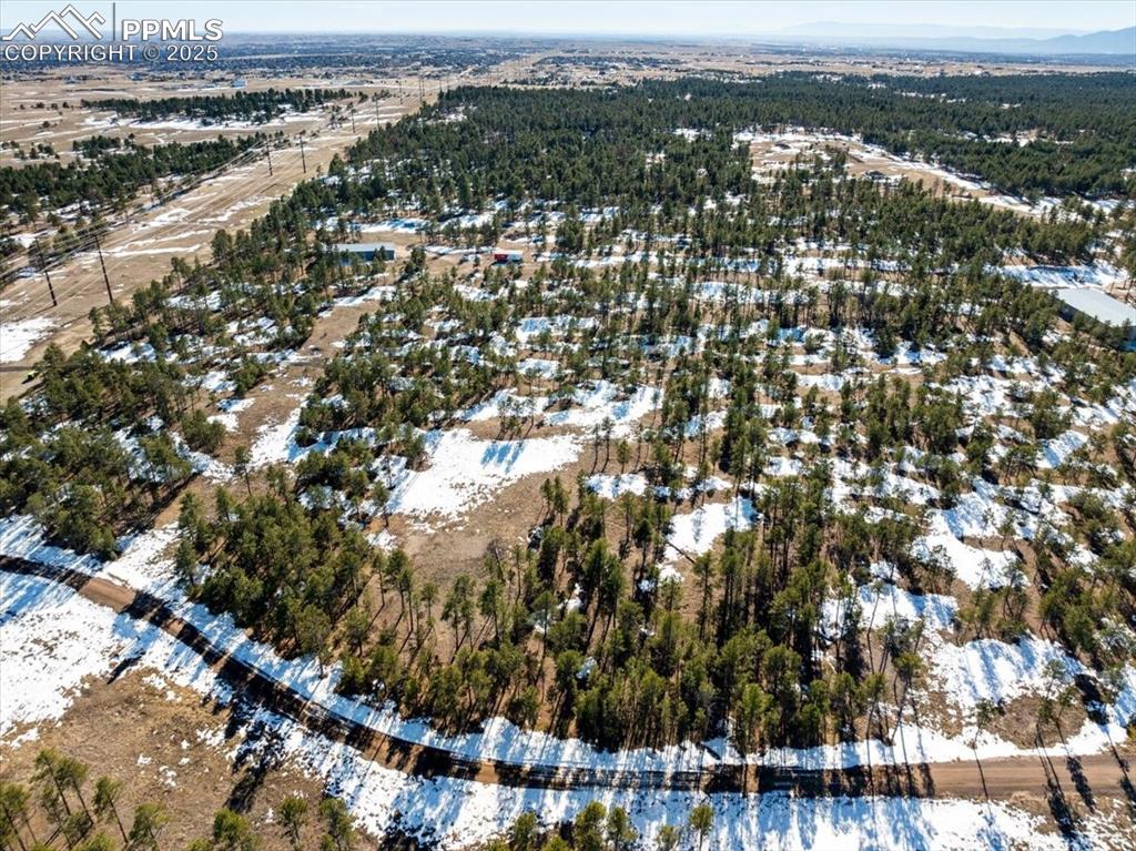 Image 18 of 25: View of snowy aerial view