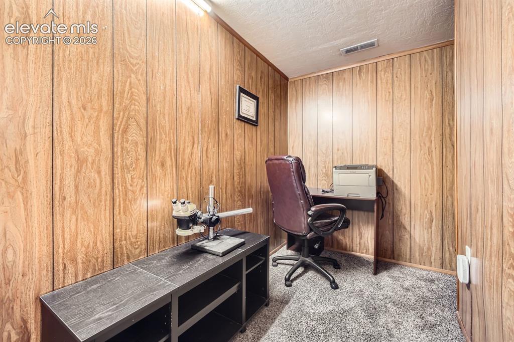Image 26 of 31: Office in basement or storage
