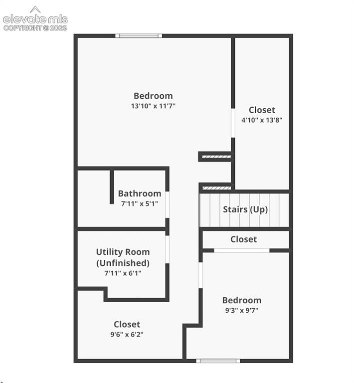Image 31 of 31: Basement: "closet" in bottom left is used as an office