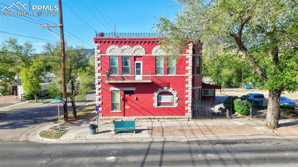 Caption: Front of Structure