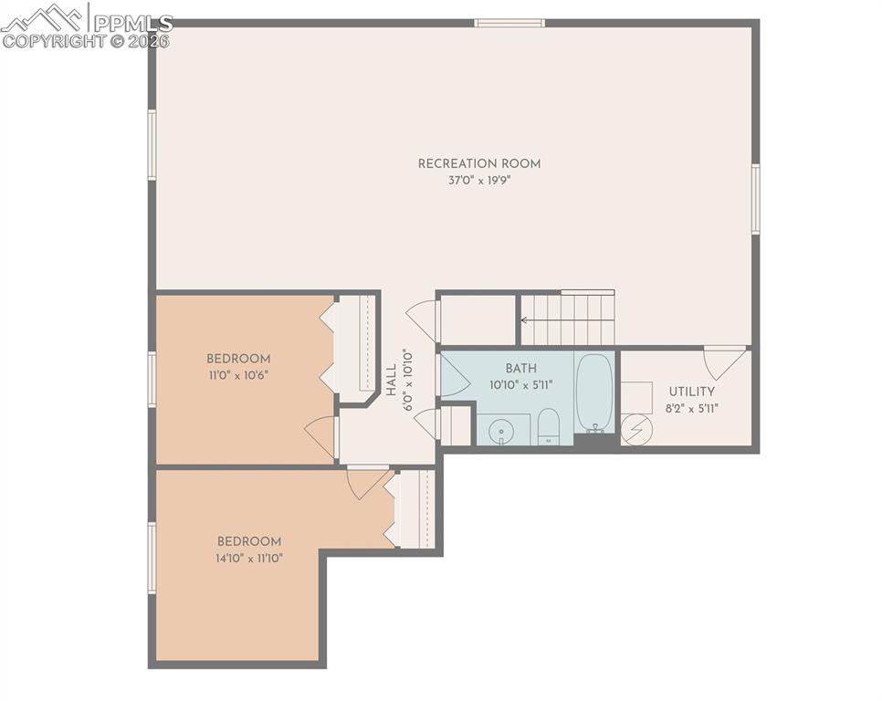 Image 37 of 37: Basement floor plan