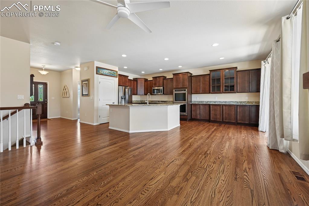 Image 7 of 37: The warm, natural, genuine wood tones are a wonderful departure from cold, 