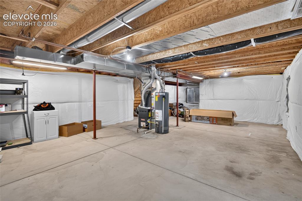 Image 17 of 30: Unfinished basement, room to expand