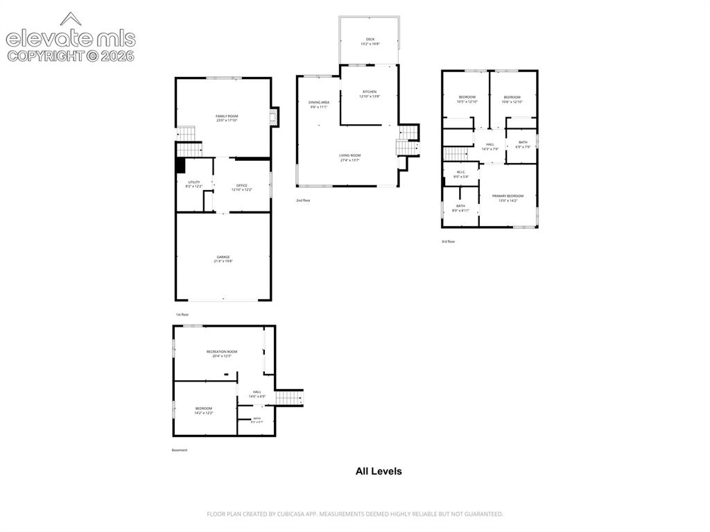 Image 39 of 39: All level floor plan