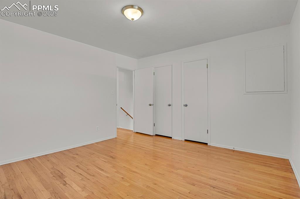 Image 16 of 37: Double closets in primary bedroom