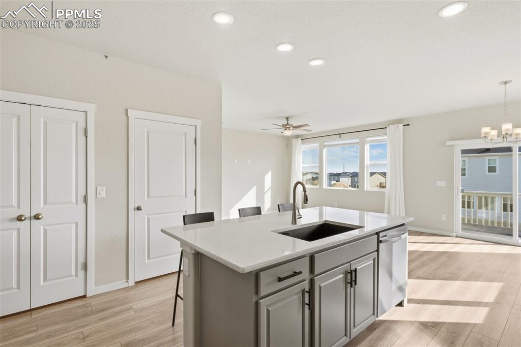 Image 17 of 50: Great breakfast bar or keeping company with the cook.  