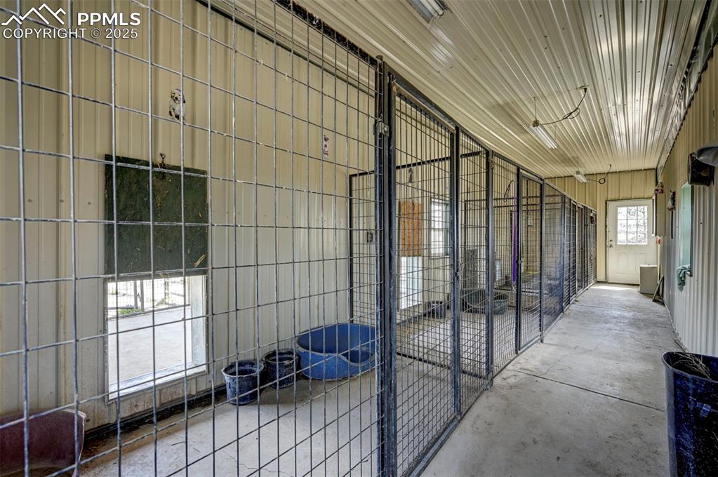 Image 33 of 50: Inside of heated kennels