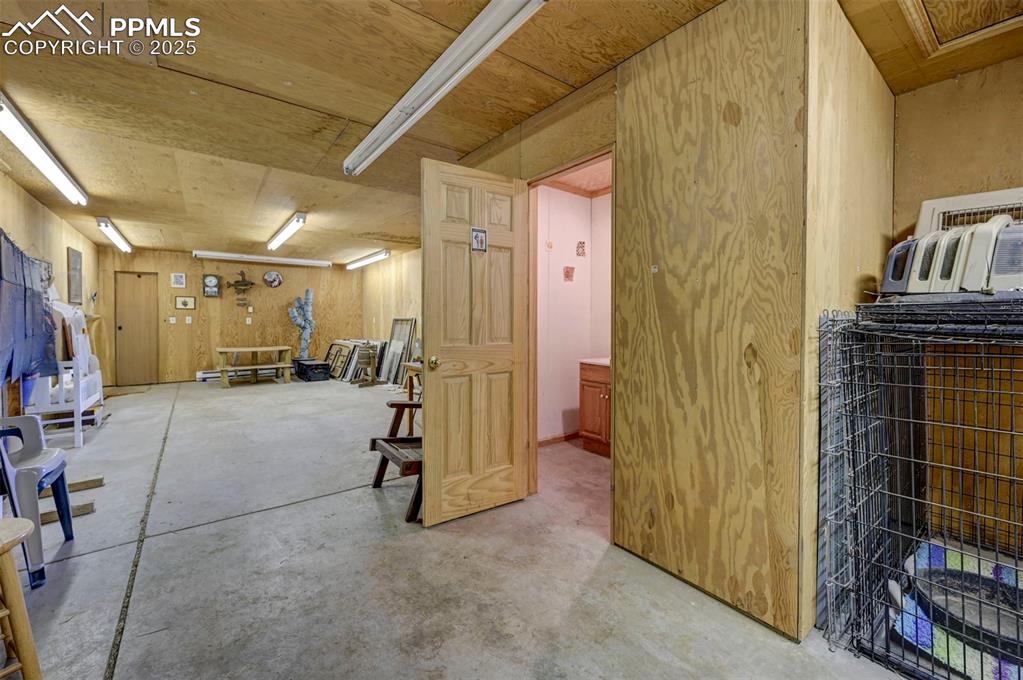 Image 40 of 50: Heated tack room inside barn