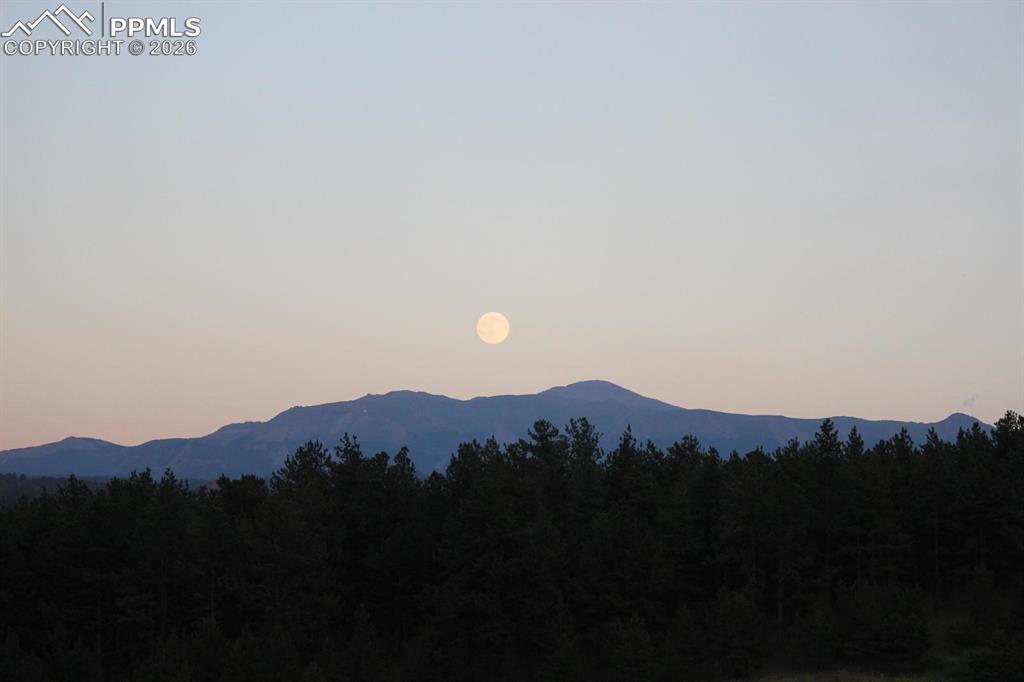 Image 38 of 42: The view of Pikes Peak from the home!