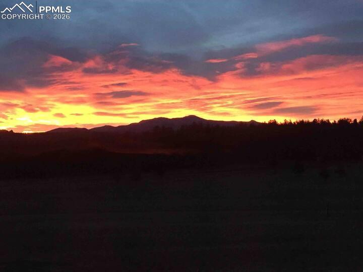 Image 39 of 42: The view of Pikes Peak from the home!